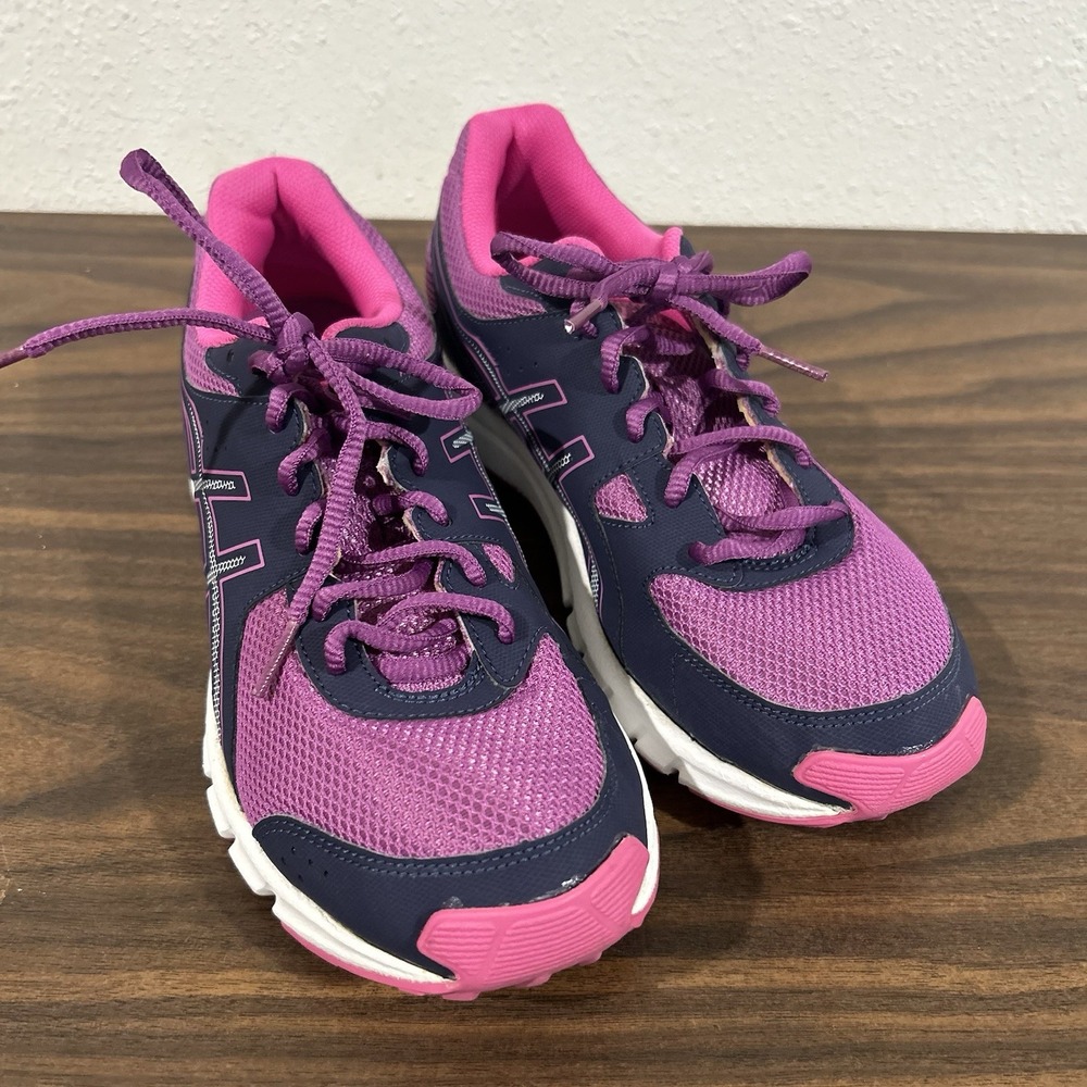 ASICS Matchplay 2 Womens Golf Shoe Size 8.5 Pink Purple Athletic Spikeless P464N